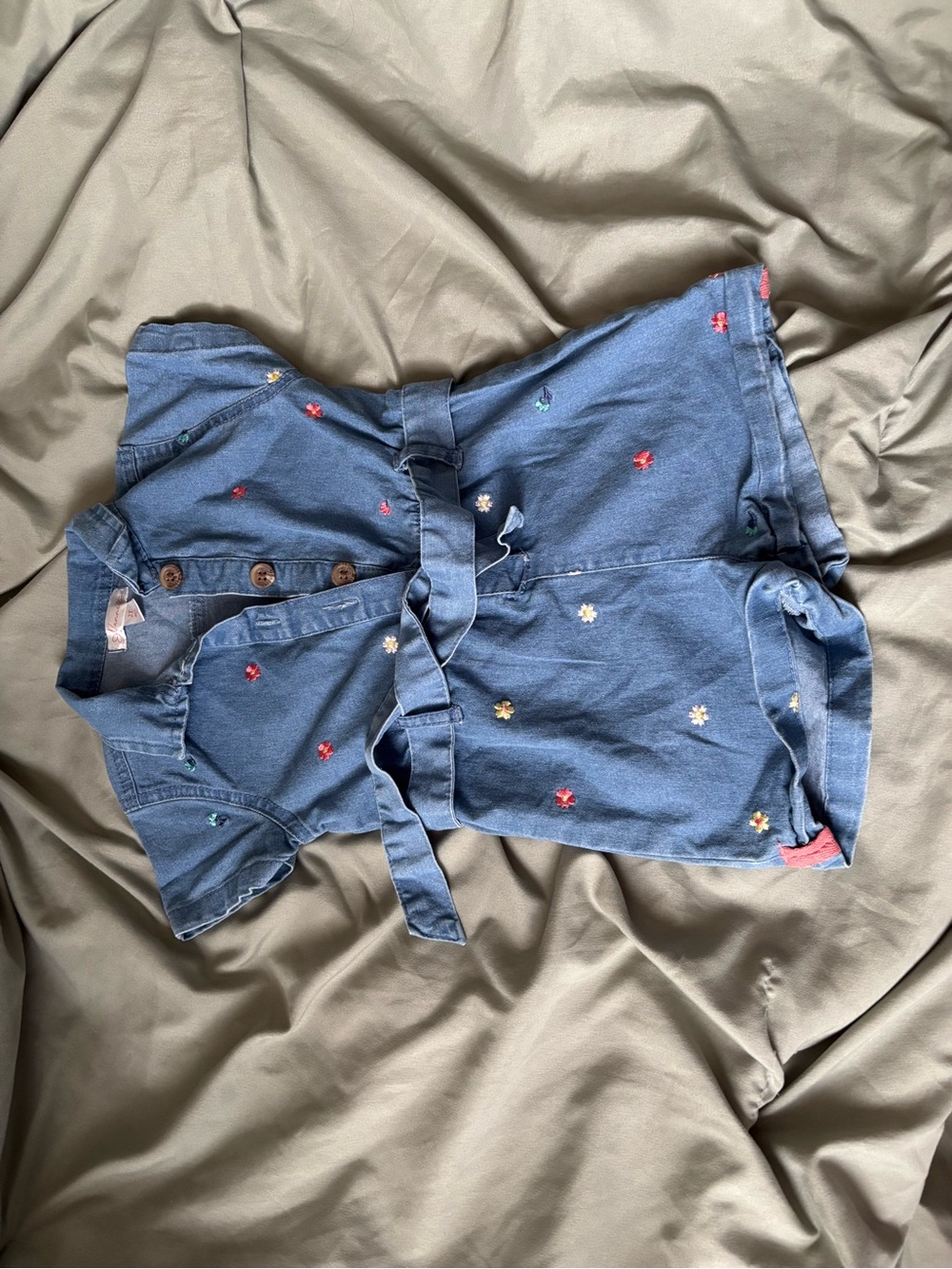 Nanette Baby Blue Denim Romper
